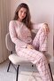 Pudra Katze Patterned Cotton Refined Women's Pajama Set - 4
