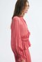 Crinkled viscose blouse
