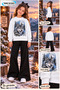 Winter, Spring, and Autumn Girls' Black Spanish Flared Bottoms and White Sweat Top - 2
