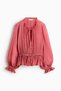 Crinkled viscose blouse - 4