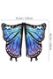 Halloween Butterfly Wings Costume for Girls Butterfly Cape for Kid Fairy Wing Halloween Costumes Dress Up Shawl(3pcs-blue) - 2