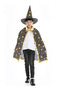 Witch Costume Set Kids Witch Wizard Cloak Witch Cape Hat Festivals Cosplay Outfit Full Set for Party Masquerade Accessory - 8