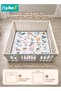 Baby Play Mats, Tummy Time Activity Play Mat, Baby Crawling Mat, Ultra Soft Floor Mat, Large Cushioning Padded Baby Playpen Mat for Indoor Outdoor Use, Machine Washable & BPA Free, 127x127CM, 25MM - 5