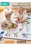Baby Play Mats, Tummy Time Activity Play Mat, Baby Crawling Mat, Ultra Soft Floor Mat, Large Cushioning Padded Baby Playpen Mat for Indoor Outdoor Use, Machine Washable & BPA Free, 127x127CM, 25MM - 2