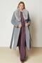 Fur Coat with Belt 90652 - 2