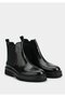 Black Leather Men's Boots - 2