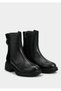 Black Leather Women's Boots - 2