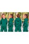 Girls' Hooded Oversized Sweatshirt with Kangaroo Pocket - 2