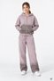 Gül Kurusu Girls' Sequin Detailed Hooded Cardigan Wide-Legged Ribbed Tracksuit Set 24860 - 2