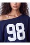 Esvab • Modern & Distinctive Wide Roba Collar Soft Touch Women's Sweatshirt - 3