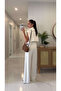 Tersal White Modal Pants - 2