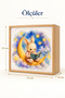 Moonlight Book Light Box – Wooden Led Lighted Night Lamp for Children's and Baby's Room, Decorative Moon Light - 3