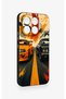 Mi 17t Pro 5g Compatible Orange and Black Car Pattern Silicone Case - 3