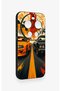 Mi 17 Ultra Compatible Orange and Black Car Patterned Silicone Case - 3