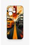 Oppo Reno 15 Pro 5g Compatible Orange and Black Car Pattern Silicone Case - 2