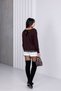V-Neck Lace Sweater with Tie Back - 7