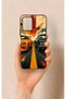 Vivo Y21S Compatible Orange and Black Car Patterned Silicone Case