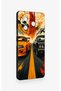 Tecno Camon 30 Pro 5g Compatible Orange and Black Car Patterned Silicone Case - 3