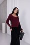 Square Neck Floral Lace Sweater - 3