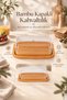 Bamboo Transparent Lid Breakfast Container 2456 Decorative Storage Container
