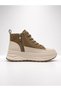 Women's High Ankle Platform Sneaker Zippered Lace-Up Sports Boots - 3