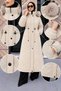 Nova Coat with Hidden Zipper and Waist Tunnel Tsd260306 Beige - 2