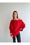 Boat Neck Batwing Sleeve Asymmetrical Cut Loose Fit Soft Textured Knitwear Sweater Aw26Kz00051