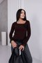 Square Neck Floral Lace Sweater - 4
