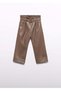 Abel & Lula Girls' Leather Belted Trousers Brown - 2