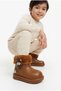 Children's Waterproof Rain Boots with Plush Detailing, Teddy Bear Figure, and Fur Inside - 3