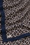 Navy Blue Leopard Pattern Shawl - 3