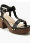 Women Textured Block Heel Sandals - 2
