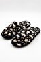 Women's Leopard Patterned Plush House Slippers Soft Soled Warm Room Slippers - 3