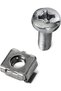 ® Cage Nuts and Rack Screw Kit M6 x 16mm Zinc Plated - (10 Pack) - 3