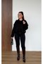Women's Suede Jacket with Shoulder Detail, Elastic Waist, Bomber Suede Jacket - 3