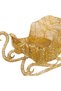 Christmas Ornament, Sleigh, Gold - Metal, Illuminated, Glittery, 58X92 cm - 2