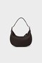 Baguette Shoulder Bag with Buckle - Brown - 3