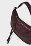 Baguete Shoulder Bag with Buckle-Bordo - 4