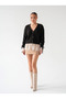 Women's Lace Detailed V-Neck Lace-Up Knitwear Cardigan