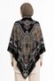 Reuzen Pattern Wool Cashmere Shoulder Shawl - 3