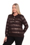 Plus Size Blouse with Collar, Buttons and Asepatch - 3