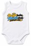 Be as Cool as My Dad Written on It 100% Cotton Printed Baby Bodysuit Short Sleeve