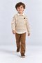 Boy's 3-Piece Set Striped Knitwear Sweater Shirt and Pants Ak26278