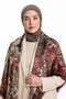 Granate Pattern Wool Cashmere Shoulder Shawl - 4