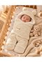 Expandable Feet Mink Welsoft Winter Baby Blanket Swaddle and Sleeping Bag 0-6 Months – Soft Plush Swaddle with Ears - 5
