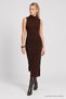 Turtleneck Long Knitwear Dress Lma0002 Brown