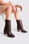 Women's Thermo Rubber Sole Heeled Detachable Leggings Boots
