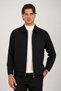 Men's Black Premium Quality Timeless Design Cashmere-Jacket