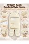 Ecru Welsoft Winter Baby Blanket with Openable Feet, Swaddle and Sleeping Bag 0-6 Months – Soft Plush Swaddle with Ears - 5