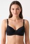Women's Black Non-Padded Underwire Bra with Ribbon Detail